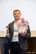 Денис Исаков, ОЦО «билайн», принимает поздравления: «Цифровизация и партнёрство в бизнесе открыли нам путь к победе. Благодарю команду за этот результат!»