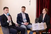 В КРУГЛОМ СТОЛЕ: «С какими проблемами сталкивается бизнес при проведении цифровой трансформации» приняли участие Андрей Панкратов, руководитель отдела финмоделирования и экономики проектов, GloraX; Александр Головешкин, BIM-менеджер, «ДОНСТРОЙ»; и модератор Анна Барышникова, финансовый директор Девелоперского холдинга