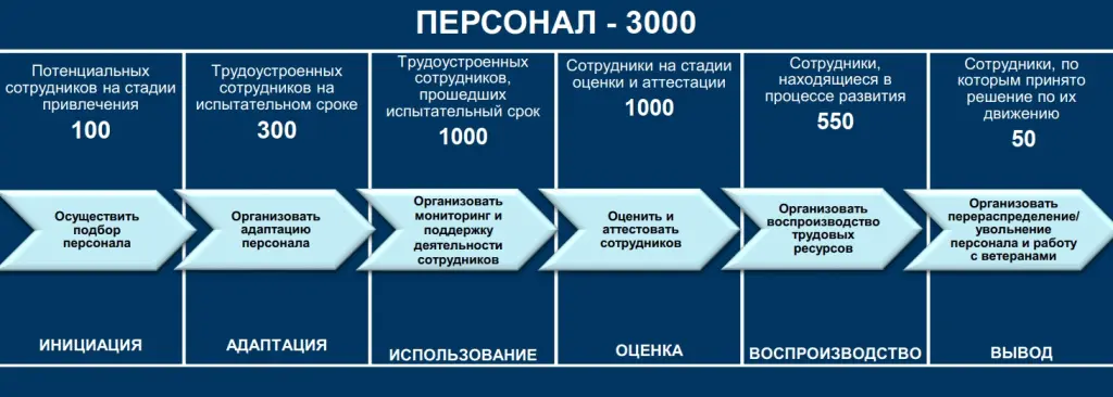 распределение экземпляров бизнес-объекта персонал по стадиям жизненного цикла распределение экземпляров бизнес-объекта персонал по стадиям жизненного цикла