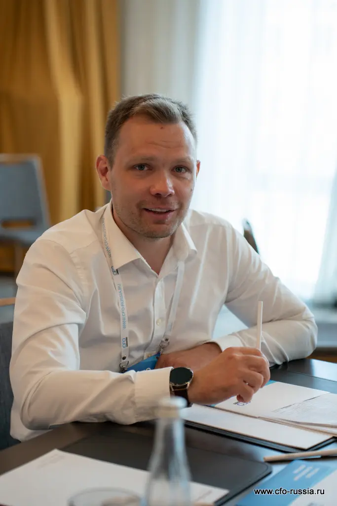 Модератор стола «Работа банков с ЦФА» Дмитрий Ерёмин, финансовый директор, Стройрегионгаз 4_NPY2436Ерёмин.jpg